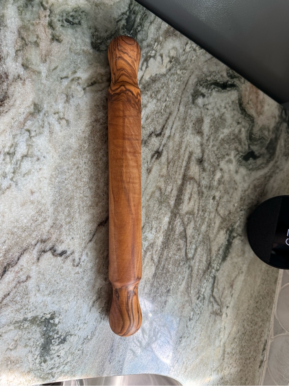 Handcrafted Brown Wood Rolling Pin - Artesian Made